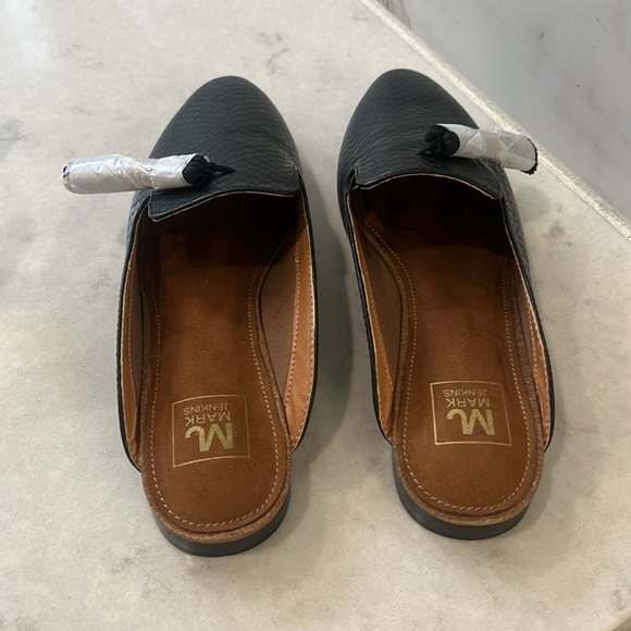 Black snake skin tassle mules, size 5 by mark jenkins - new in box - Picture 5 of 6